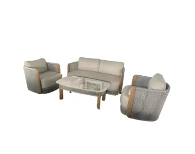 utendørs sofa med aluminiumsramme